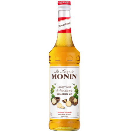 op. 0.7 l Syrop o smaku orzechów makadamia - Macadamia Nut Le Sirop de Monin - szklana butelka