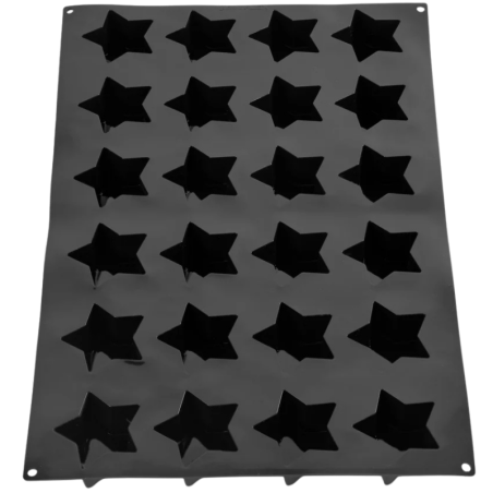 PX083 STAR PAVOFLEX PAVONI mata silikonowa do monoporcji w kształcie gwiazdek - 80 x 80 x h 40 mm