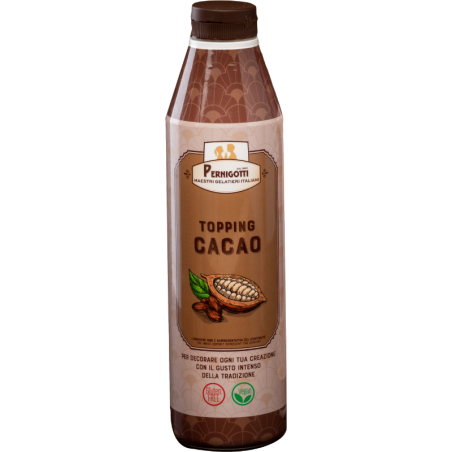 op. 1 kg TOPPING CACAO 12098042A PERNIGOTTI - kakaowa polewa cukiernicza - do lodów i gofrów