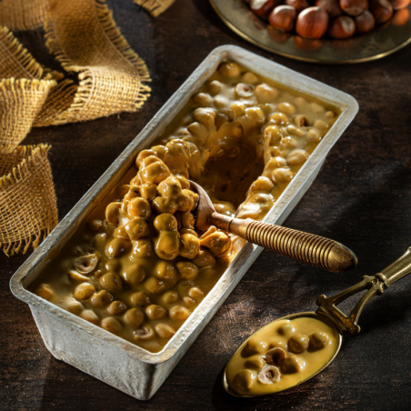 op. 5.5 kg Morettina Pepita D'oro - krem z czekolady karmelowej z całymi orzechami laskowymi - nr. kat. 12093067 Pernigotti