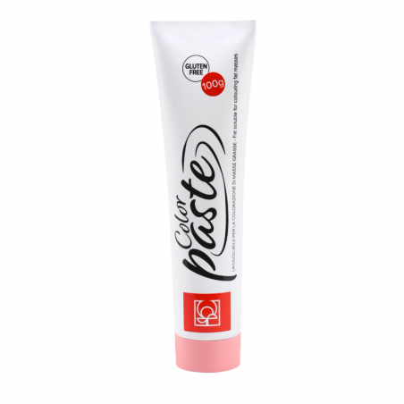 op. 100 g COLORPASTE LIPO ROSA 23237 MODECOR - różowy barwnik na bazie tłuszczu roślinnego - do barwienia czekolady