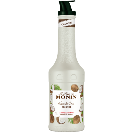 op. 1 l Puree Kokos - Le Fruit de MONIN Coconut - gęsty przecier kokosowy do napojów i deserów