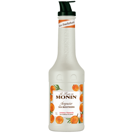 op. 1 l Puree Rokitnik - Le Fruit de MONIN Sea Buckthorn - gęsty przecier owocowy do napojów i deserów