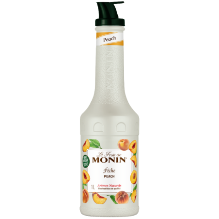 op. 1 l Puree Brzoskwinia - Le Fruit de MONIN Peach - gęsty przecier owocowy do napojów i deserów