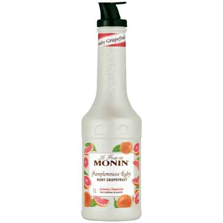 op. 1 l Puree Różowy Grejpfrut - Le Fruit de MONIN Ruby Grapefruit - gęsty przecier cytrusowy do napojów i deserów