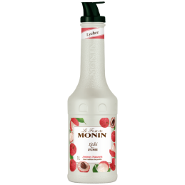 op. 1 l Puree Liczi - Le Fruit de MONIN Lychee - gęsty przecier owocowy do napojów i deserów