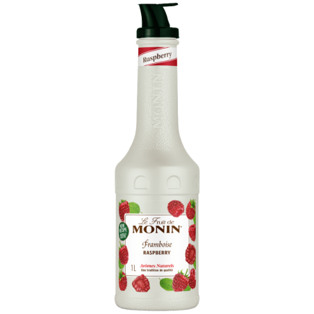 op. 1 l Puree Malina - Le Fruit de MONIN Raspberry - gęsty przecier owocowy do napojów i deserów