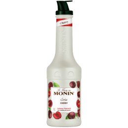 op. 1 l Puree Wiśnia - Le Fruit de MONIN Cherry - gęsty przecier owocowy do napojów i deserów