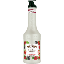 op. 1 l Puree Owoce Leśne - Le Fruit de MONIN Red Berries - gęsty przecier owocowy do napojów i deserów