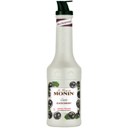 op. 1 l Puree Czarna Porzeczka - Le Fruit de MONIN Blackcurrant - gęsty przecier owocowy do napojów i deserów