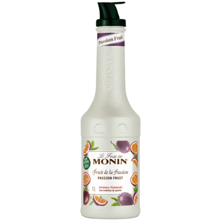 op. 1 l Puree Marakuja - Le Fruit de MONIN Passion Fruit - gęsty przecier owocowy do napojów i deserów