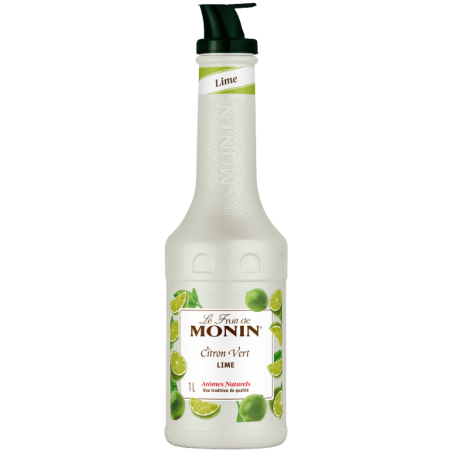 op. 1 l Puree Limonka - Le Fruit de MONIN Lime - gęsty przecier cytrusowy do napojów i deserów