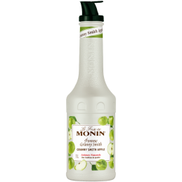 op. 1 l Puree Zielone Jabłko - Le Fruit de MONIN Granny Smith Apple - gęsty przecier owocowy do napojów i deserów