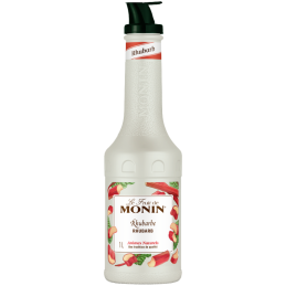 op. 1 l Puree Rabarbar - Le Fruit de MONIN Rhubarb - gęsty przecier rabarbarowy do napojów i deserów