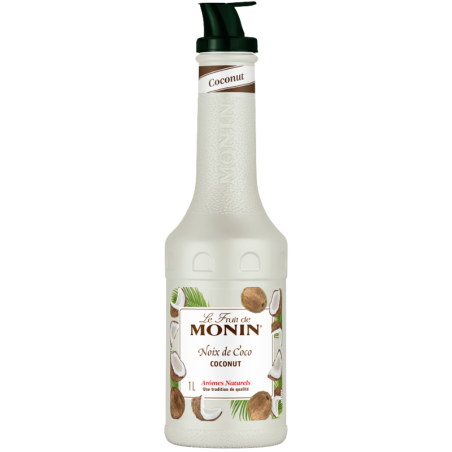 op. 1 l Puree Kokos - Le Fruit de MONIN Coconut - gęsty przecier kokosowy do napojów i deserów