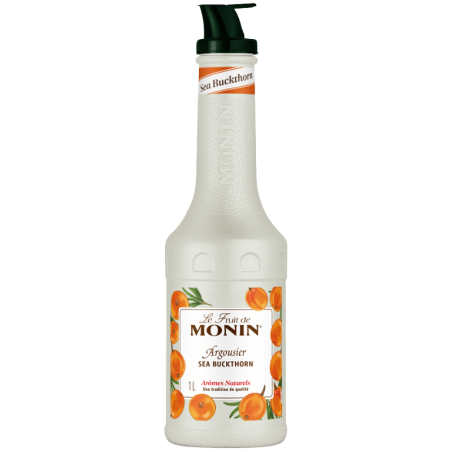 op. 1 l Puree Rokitnik - Le Fruit de MONIN Sea Buckthorn - gęsty przecier owocowy do napojów i deserów