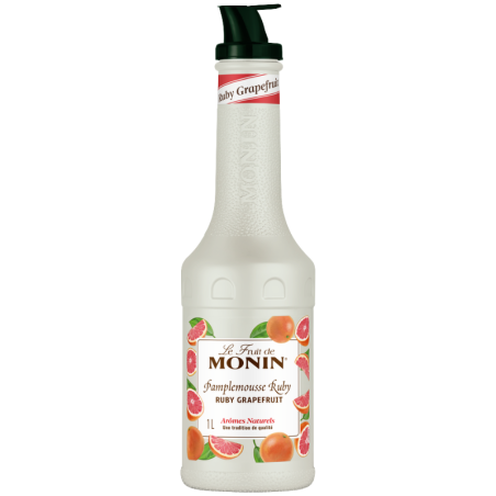 op. 1 l Puree Różowy Grejpfrut - Le Fruit de MONIN Ruby Grapefruit - gęsty przecier cytrusowy do napojów i deserów