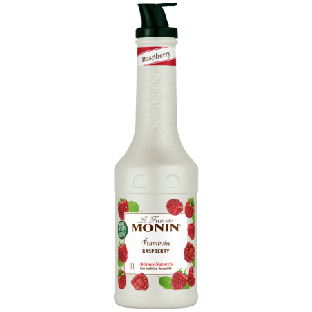 op. 1 l Puree Malina - Le Fruit de MONIN Raspberry - gęsty przecier owocowy do napojów i deserów