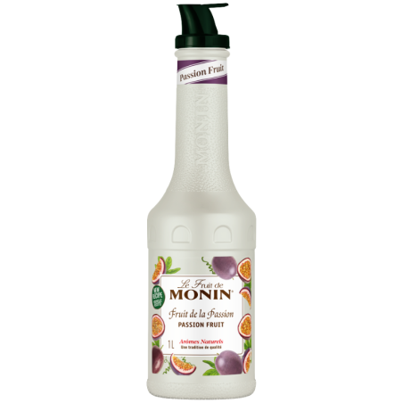 op. 1 l Puree Marakuja - Le Fruit de MONIN Passion Fruit - gęsty przecier owocowy do napojów i deserów
