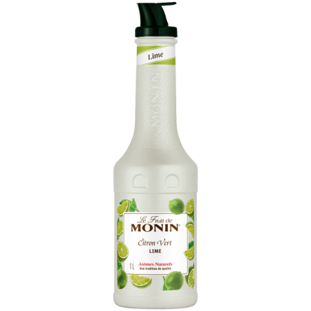 op. 1 l Puree Limonka - Le Fruit de MONIN Lime - gęsty przecier cytrusowy do napojów i deserów