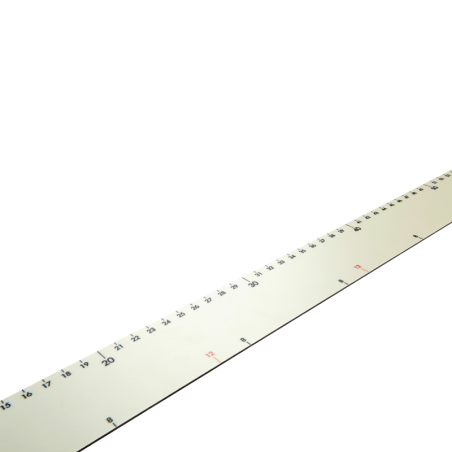 dł. 64 x szer. 5 cm - twarda linijka cukiernicza z trzema rodzajami skali do odmierzania - nr. kat. 44061 Thermohauser