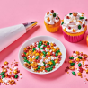 op. 70 g Mistletoe Kisses - świąteczna mieszanka posypek cukrowych do dekoracji babeczek - 3D Sprinkle Medley Fun Cakes