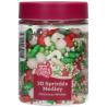 op. 70 g Christmas Wishes - świąteczna mieszanka posypek cukrowych do dekoracji babeczek - 3D Sprinkle Medley Fun Cakes