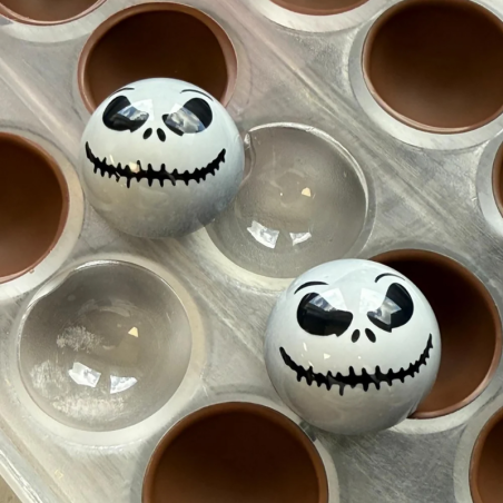 op. 4 szt. Stemple silikonowe do dekoracji pralin na Halloween - Haunted Collection makeat Chocolate World