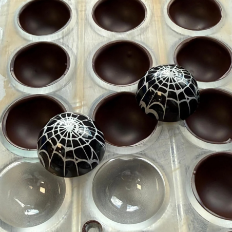 op. 4 szt. Stemple silikonowe do dekoracji pralin na Halloween - Haunted Collection makeat Chocolate World