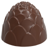 CW12128 Chocolate World - forma z poliwęglanu do pralin w kształcie szyszki - śr. 28 x wys. 23 mm / poj. 11 g x 21 pralin