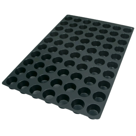SQ007 Mini Muffin Silikomart - cukiernicza forma silikonowa do małych babeczek - śr. 45 x wys. 30 mm / poj. 40 ml x 70 porcji