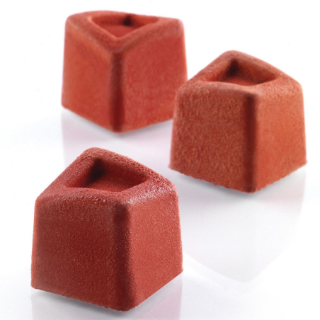 SQ047 Mini Cube Silikomart - cukiernicza forma silikonowa - kostki - dł. 25 x szer. 25 x wys. 24 mm / poj. 12 ml x 88 porcji