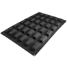 SQ069 Finanziere Silikomart - cukiernicza forma silikonowa - sztabki - dł. 70 x szer. 26 x wys. 20 mm / poj. 32 ml x 36 porcji
