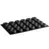 SQ059 Donuts Silikomart - cukiernicza forma silikonowa do pączków z dziurką - śr. 85 x wys. 29 mm / poj. 133 ml x 24 porcje