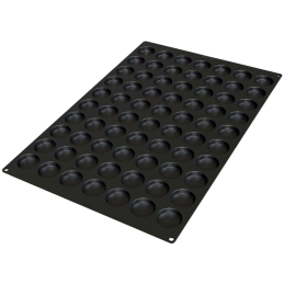 SQ050 Florentines Silikomart - cukiernicza forma silikonowa do florentynek - śr. 45 x wys. 10 mm / poj. 15 ml x 70 porcji