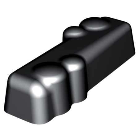 SQ038 Bulles Silikomart - cukiernicza forma silikonowa - dł. 120 x szer. 35 x wys. 30 mm / poj. 106 ml x 24 porcje