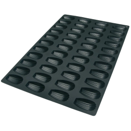 SQ005 Madeleine Silikomart - forma silikonowa do magdalenek - dł. 77 x szer. 44 x wys. 18 mm / poj. 32 ml x 44 porcje