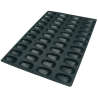 SQ005 Madeleine Silikomart - forma silikonowa do magdalenek - dł. 77 x szer. 44 x wys. 18 mm / poj. 32 ml x 44 porcje