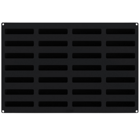 SQ083 Stripe Éclair Silikomart - cukiernicza forma silikonowa - dł. 130 x szer. 28 x wys. 28 mm / poj. 95 ml x 28 porcji