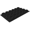 SQ092 Capsula Silikomart - cukiernicza forma silikonowa - śr. 80 x wys. 35 mm / poj. 120 ml x 24 porcje