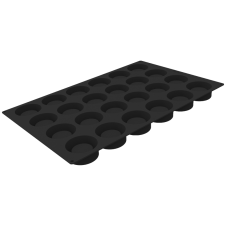 SQ092 Capsula Silikomart - cukiernicza forma silikonowa - śr. 80 x wys. 35 mm / poj. 120 ml x 24 porcje