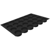 SQ092 Capsula Silikomart - cukiernicza forma silikonowa - śr. 80 x wys. 35 mm / poj. 120 ml x 24 porcje