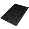 SQ044 Florentines Silikomart - cukiernicza forma silikonowa do florentynek - śr. 60 x wys. 12 mm / poj. 33 ml x 35 porcji