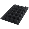SQ057 Pyramid Silikomart - cukiernicza forma silikonowa - piramidki - dł. 72 x szer. 72 x wys. 60 mm / poj. 118 ml x 24 porcje