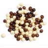op. 500 g Crunchy Choco Trio Mix - chrupiące kuleczki ryżowe w polewie czekoladowej - śr. 4 mm