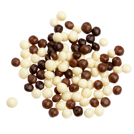 op. 500 g Crunchy Choco Trio Mix - chrupiące kuleczki ryżowe w polewie czekoladowej - śr. 4 mm
