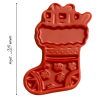 op. 150 szt. Skarpety na prezenty - zestaw dekoracji czekoladowych - dł. 28 x szer. 24 mm - nr. kat. 33412 Barbara Decor