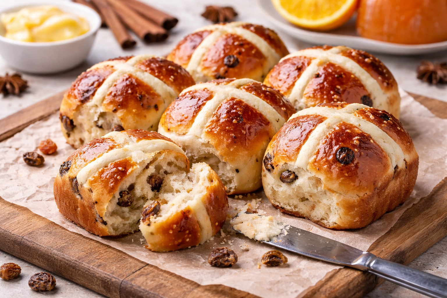 Hot cross buns. Jak je zrobić i dlaczego stały się tak popularne poza Wielkanocą?