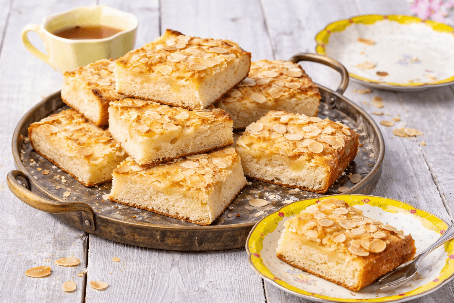 Drożdżowiec z marcepanem i migdałami
