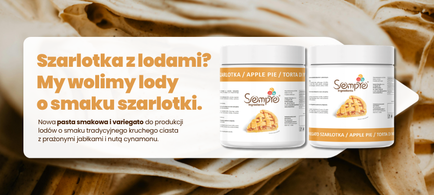 Nowe pasty do lodów o smaku szarlotki.